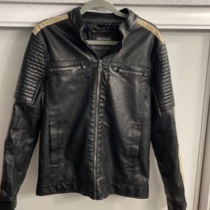 Vegan leather men’s small jacket